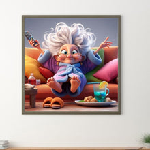 Load image into Gallery viewer, Diamond Painting - Full Round - Funny grandma (30*30CM)
