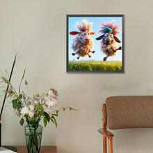 Load image into Gallery viewer, Diamond Painting - Full Round - funny lamb (30*30CM)