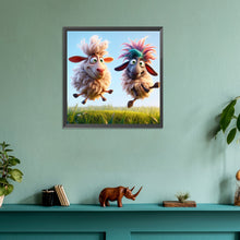 Load image into Gallery viewer, Diamond Painting - Full Round - funny lamb (30*30CM)