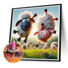 Load image into Gallery viewer, Diamond Painting - Full Round - funny lamb (30*30CM)