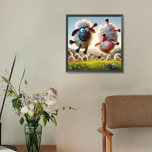 Load image into Gallery viewer, Diamond Painting - Full Round - funny lamb (30*30CM)