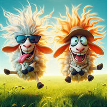 Load image into Gallery viewer, Diamond Painting - Full Round - funny lamb (30*30CM)