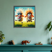 Load image into Gallery viewer, Diamond Painting - Full Round - funny lamb (30*30CM)