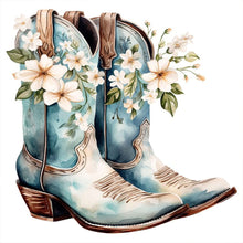 Load image into Gallery viewer, Diamond Painting - Full Round - cowboy boots (30*30CM)