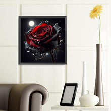 Load image into Gallery viewer, Diamond Painting - Full Round - dark red rose (40*40CM)
