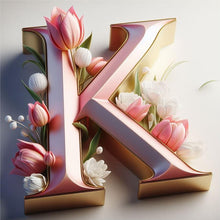 Load image into Gallery viewer, Diamond Painting - Full Square - Letter K (30*30CM)