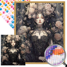 Load image into Gallery viewer, AB Diamond Painting - Full Round - Mysterious Flower Girl (40*50CM)