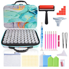 Load image into Gallery viewer, 70 Slots Portable 5D Diamond Painting Carrying Bag with Tools for DIY Art Craft