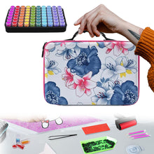 Load image into Gallery viewer, 70 Slots Portable 5D Diamond Painting Carrying Bag with Tools for DIY Art Craft