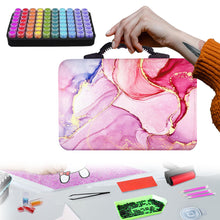 Load image into Gallery viewer, 70 Slots Portable 5D Diamond Painting Carrying Bag with Tools for DIY Art Craft