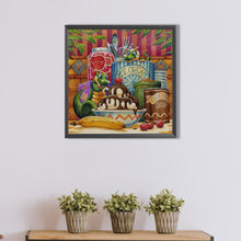 Load image into Gallery viewer, AB Diamond Painting - Full Round - green dragon and dessert (45*45CM)
