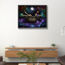 Load image into Gallery viewer, AB Diamond Painting - Full Round - girl under the moon (50*40CM)