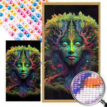Load image into Gallery viewer, AB Diamond Painting - Full Round - nature goddess tree (40*70CM)