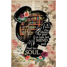 Load image into Gallery viewer, AB Diamond Painting - Full Round - girl silhouette (40*60CM)