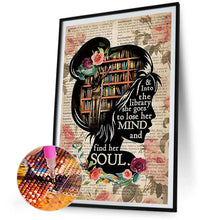 Load image into Gallery viewer, AB Diamond Painting - Full Round - girl silhouette (40*60CM)