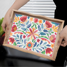 Load image into Gallery viewer, Wooden Cat 5D DIY Diamond Painting Serving Tray Diamond Painting Tray Handicraft