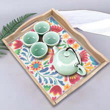 Load image into Gallery viewer, Wooden Cat 5D DIY Diamond Painting Serving Tray Diamond Painting Tray Handicraft