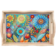 Load image into Gallery viewer, Wooden Cat 5D DIY Diamond Painting Serving Tray Diamond Painting Tray Handicraft