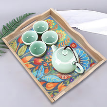 Load image into Gallery viewer, Wooden Cat 5D DIY Diamond Painting Serving Tray Diamond Painting Tray Handicraft