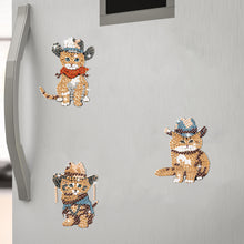 Load image into Gallery viewer, 6Pcs Special Shape Animal Diamond Painting Fridge Magnet Diamond Magnets Decals