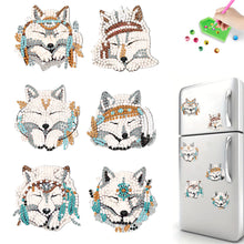 Load image into Gallery viewer, 6Pcs Special Shape Animal Diamond Painting Fridge Magnet Diamond Magnets Decals