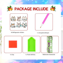 Load image into Gallery viewer, 6Pcs Special Shape Animal Diamond Painting Fridge Magnet Diamond Magnets Decals