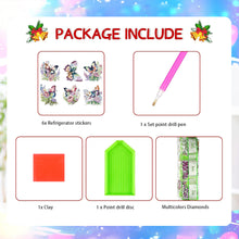 Load image into Gallery viewer, 6Pcs Special Shape Animal Diamond Painting Fridge Magnet Diamond Magnets Decals