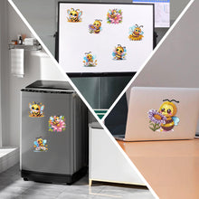 Load image into Gallery viewer, 6Pcs Special Shape Animal Diamond Painting Fridge Magnet Diamond Magnets Decals