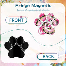 Load image into Gallery viewer, 6Pcs Puppy Footprint Special Shape Diamond Painting Fridge Magnet for DIY Crafts