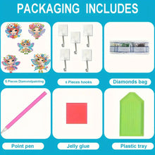 Load image into Gallery viewer, 6Pcs Diamond Painting Hooks Cute Elf Diamond Painting Art Hooks DIY Crafts Decor