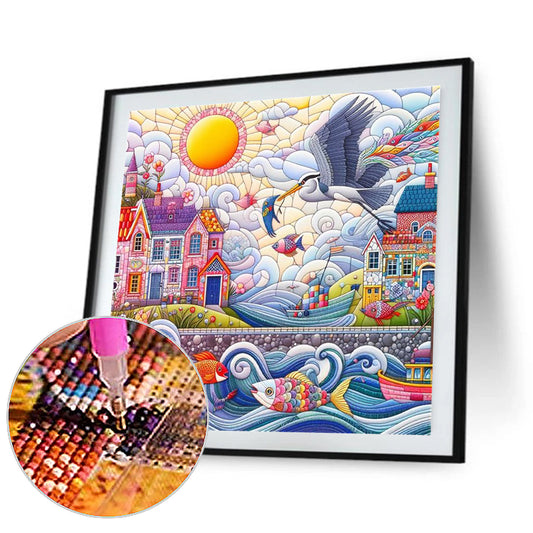 Diamond Painting - Full Round - color house (40*40CM)