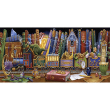 Load image into Gallery viewer, Diamond Painting - Full Round - cartoon book dragon (60*30CM)