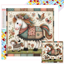 Load image into Gallery viewer, Diamond Painting - Full Square - little white horse (30*30CM)