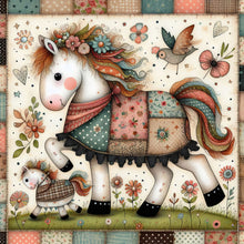 Load image into Gallery viewer, Diamond Painting - Full Square - little white horse (30*30CM)