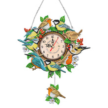 Load image into Gallery viewer, Acrylic Special Shaped Bird DIY Crystal Diamond Clock Kit Living Room Decoration (With clock function)