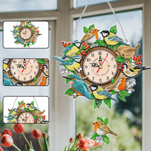 Load image into Gallery viewer, Acrylic Special Shaped Bird DIY Crystal Diamond Clock Kit Living Room Decoration (With clock function)