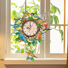 Load image into Gallery viewer, Acrylic Special Shaped Bird DIY Crystal Diamond Clock Kit Living Room Decoration (With clock function)