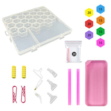 Load image into Gallery viewer, 30/120Pcs Diamond Embroidery Drill Mud Kit with Box Diamond Mosaic Glue Clay Set
