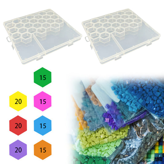 30/120Pcs Diamond Embroidery Drill Mud Kit with Box Diamond Mosaic Glue Clay Set