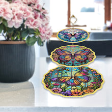 Load image into Gallery viewer, 3 Tier Diamond Painting Cupcake Stand Mandala Butterfly Sunflower for Art Crafts