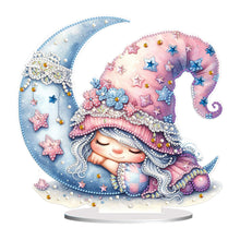 Load image into Gallery viewer, Double Side Sleeping Gnome Diamond Painting Desktop Ornaments Kit for Home Decor