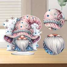 Load image into Gallery viewer, Double Side Sleeping Gnome Diamond Painting Desktop Ornaments Kit for Home Decor