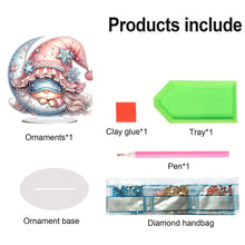 Load image into Gallery viewer, Double Side Sleeping Gnome Diamond Painting Desktop Ornaments Kit for Home Decor