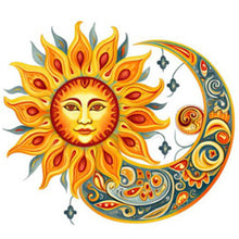 Load image into Gallery viewer, Diamond Painting - Full Round - sun and moon (40*40CM)