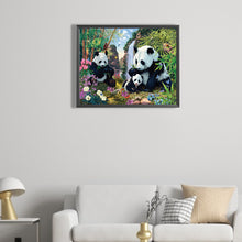 Load image into Gallery viewer, AB Diamond Painting - Full Round - Panda Valley (40*30CM)