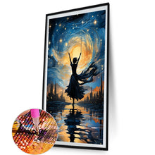 Load image into Gallery viewer, AB Diamond Painting - Full Round - woman under starry sky (40*70CM)