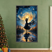 Load image into Gallery viewer, AB Diamond Painting - Full Round - woman under starry sky (40*70CM)