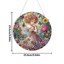 Load image into Gallery viewer, Double Sided Special Shape Butterfly Girl Diamond Painting Decor for Wall Window