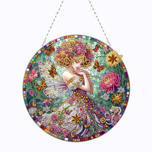 Load image into Gallery viewer, Double Sided Special Shape Butterfly Girl Diamond Painting Decor for Wall Window