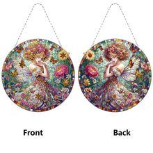 Load image into Gallery viewer, Double Sided Special Shape Butterfly Girl Diamond Painting Decor for Wall Window